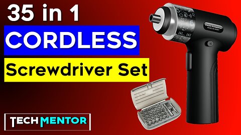 35 in 1 Cordless Electric Screwdriver Set | 2500mAh Electric Screwdriver Review | Tech Mentor