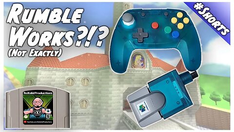 Rumble WORKS With the Retro Fighters Wireless Brawler64 (Kinda) #Shorts