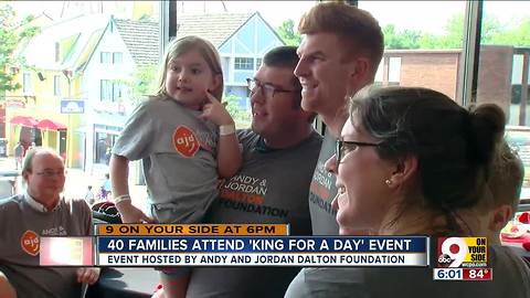 Andy Dalton treats kids, families to day at Kings Island