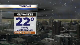 Light snow late Wednesday night into Thursday morning