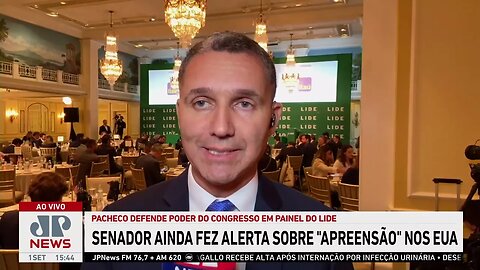 Rodrigo Pacheco defende poder do Congresso em painel do Lide | LINHA DE FRENTE