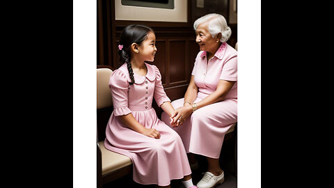 "Heart of Gold: Little Girl Surprises Mom by Giving Her Seat to an Elderly Lady"