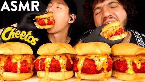 ASMR HOT CHEETOS CHEESEBURGERS with BENNY BLANC