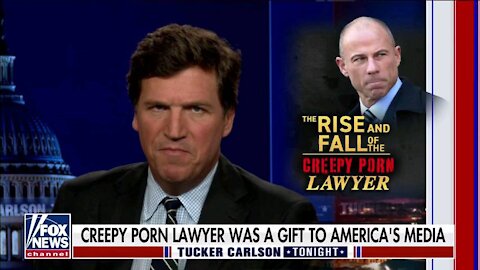 Tucker: shreds media hero Michael Avanetti highlighting his great demise