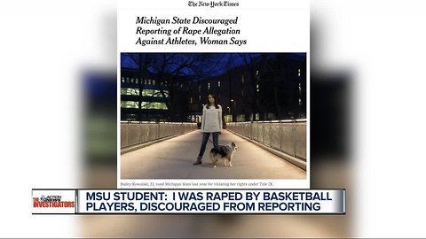 Student says MSU discouraged her from reporting alleged rape by basketball players