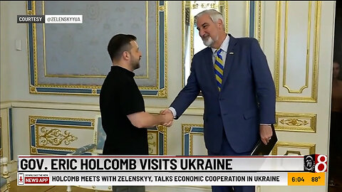 September 5, 2024 - Indiana's Eric Holcomb Becomes 1st Sitting US Governor to Visit War Torn Ukraine