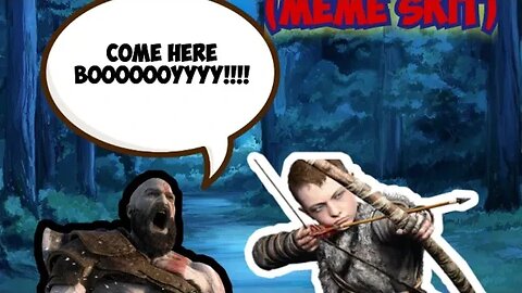 Firing At The Enemy When Kratos says"Hey Boy!" (Meme Skit)