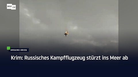 Krim: Russisches Kampfflugzeug stürzt ins Meer ab