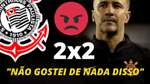 EITA! IRRITADO, VITOR PEREIRA DETONA JOGADORES DO CORINTHIANS APÓS EMPATE COM JUVENTUDE.