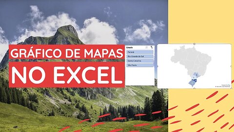 Criar GRÁFICO de MAPA no EXCEL