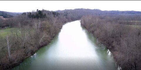 Where the Red River joins the KY River...