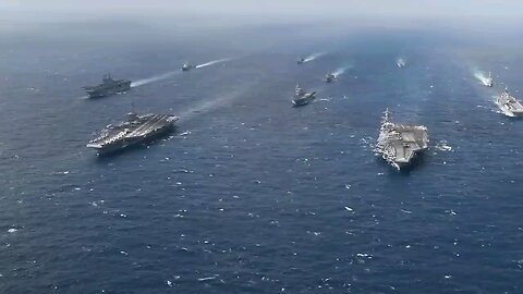 Carl Vinson and Abraham Lincoln Strike Groups Join JMSDF in Philippine Sea