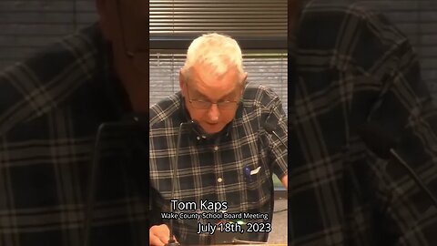 (1/3) Tom Kaps Public Comment (07-18-2023) #shorts #shortsfeed #news #politics #school