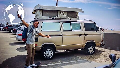 Skateboarder Living in a VW Syncro in Los Angeles