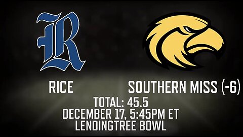 Rice Owls vs Southern Miss Golden Eagles Prediction, Picks and Odds | LendingTree Bowl Betting Tips