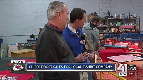 Chiefs success boosts business off the field as T-shirt company releases new design