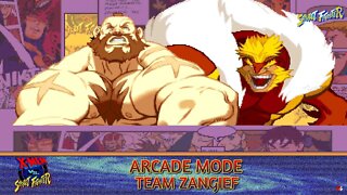 X-Men vs Street Fighter: Arcade Mode - Team Zangief