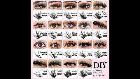 False Eyelashes Natural Soft