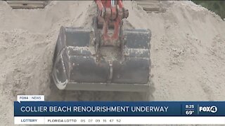 Collier beach renourishment underway