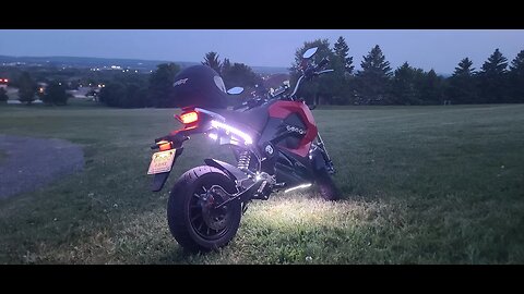 New Motorcycle RGB Lights On The Bike