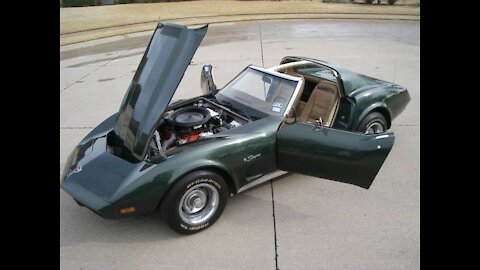 1974 Chevrolet Corvette Stingray L48 350 Auto Medium Dark Green Numbers Matching Fully Restored