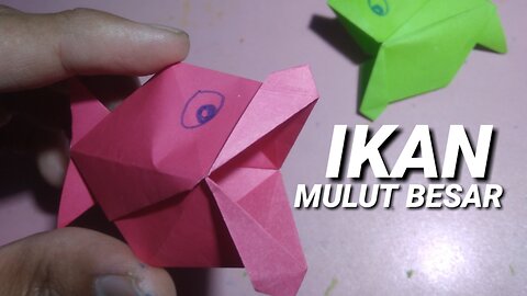 Cara mudah membuat ikan berbicara || origami ikan 3D