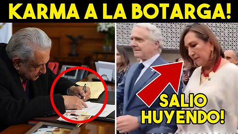 KARMA A LA BOTARGA! SALIO HUYENDO!