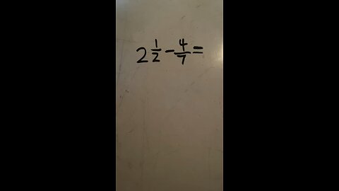 Subtracting Mixed Numbers and Fractions with unlike Denominators!