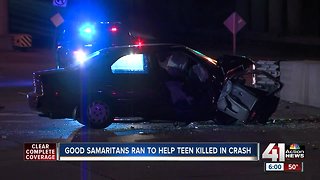 Good Samaritans tried to help in Overland Park crash