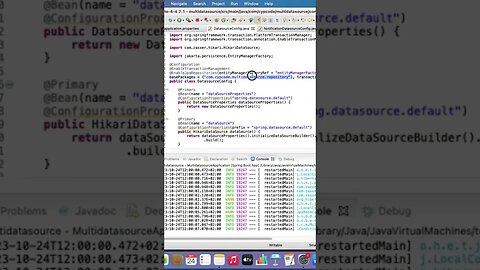 Spring Data JPA Multiple Datasource #shorts #shortsvideo #coding #tutorial