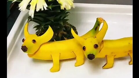 How to Make Banana Decoration | Banana Art | Fruit Carving Banana #youtubeshorts #ytshorts