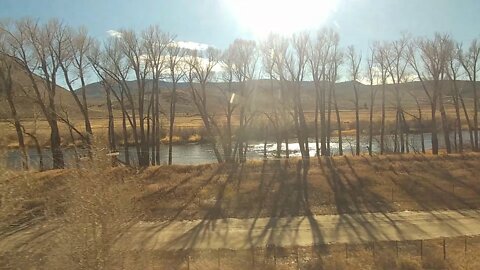 Amtrak California Zephyr in the Rocky Mountains