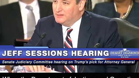 Ted Cruz Lambastes Democrats At Jeff Sessions Hearing