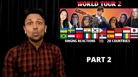 Randy Dongseu World Tour to 20 Countries and Sing in 20 Different Languages | REACTION (PART 2)