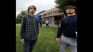 UMass Lowell: Powerful Anointing Pours Onto Students, A Banana-Clad Student Does Cartwheels, Crowd of About 20 Students Gathers To Mock, One Young Roman Catholic Comes Under Intense Conviction & He Runs Home To Get Born Again In Jesus! HUGE VICTORY!!!