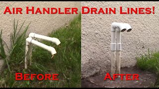 DIY: Repairing / Modifying the Air Handler Drain Lines!