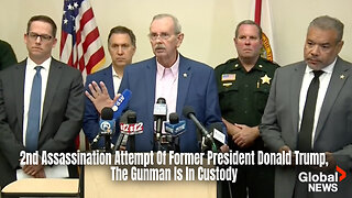 2nd Assassination Attempt Of Former President Donald Trump, The Gunman Is In Custody