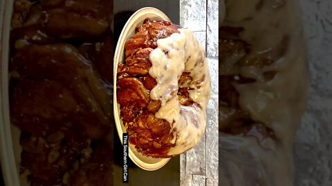 Pumpkin Spice Monkey Bread with Cream Cheese Glaze