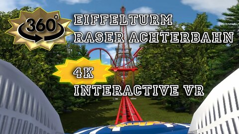 Eiffelturm Raser ein 3D-Rollercoaster in 4K "virtual Interactive Technology".