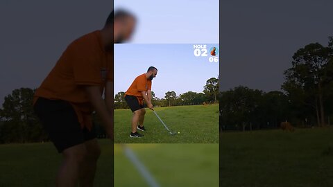 #shorts | HOLE IN 2 | AMAZING SHOT GOES DOWN FOR A HOLE IN TWO | GARDEN GOLF | REDNECK GOLF | CIWTG