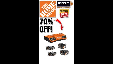 Home Depot 70% OFF RIDGID Deal Of The Day!! Online! GET IT WHILE IT LASTS!