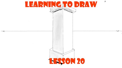 Learning To Draw: A tower in a two-point perspective (Lesson20)