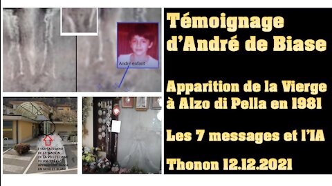 Témoignage d'André de Biase qui a reçu un message de la vierge en 1981