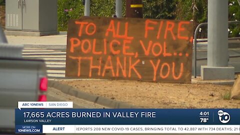 17,665 acres burned in Valley Fire