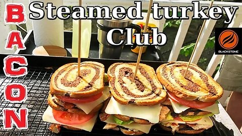 Bacon Steamed Turkey Club Sandwich