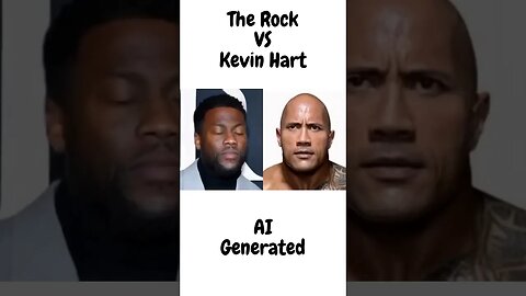 The Rock Dwayne Johnson VS Kevin Hart! AI generated memes - hilarious 😂 #funnyshorts #memes #funny