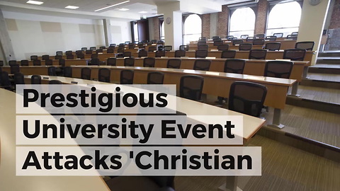 Prestigious University Event Attacks 'Christian Privilege' 4 Days After Easter