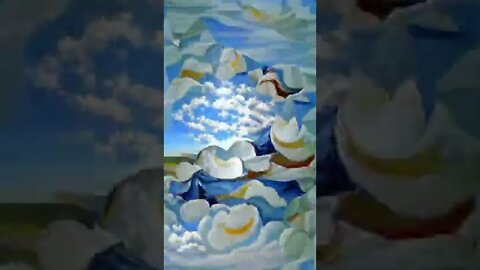 blue sky and perfect white clouds #Shorts #AI #Art #Animation #crafts #NFT #ArtGallery #ArtMuseum