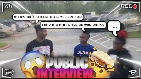 WHATS SOMETHING YOU NEVER TOLD YOUR EX: PUBLIC INTERVIEW 😱🤯