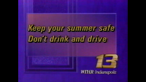 July 13, 1994 - Speedway Commercial & WTHR Public Service Bumper